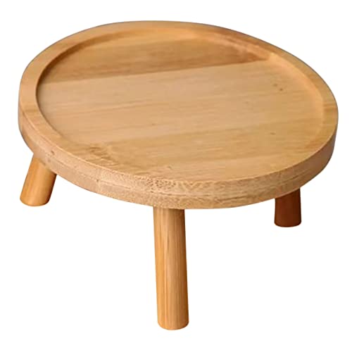 DEARMAMY 屋内用天然木製プラントスタンド 花鉢台座 多肉植物ディスプレイ用 安定設計 軽量コンパクト インテリア和風飾り