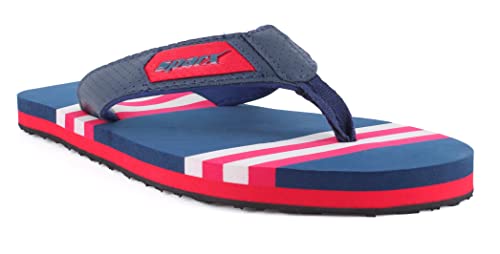 Image of SPARX Men SFG-66 Navy Blue Red Flip Flops (SF0066G NBRD 0008)