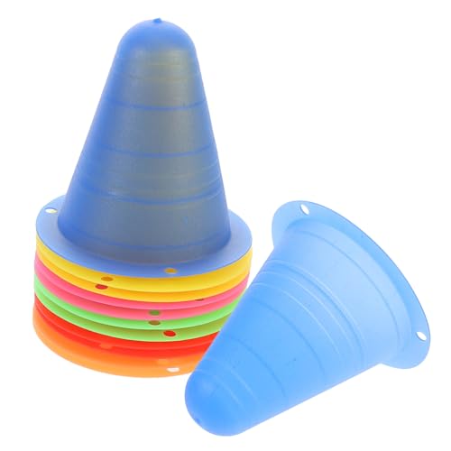 Alipis 12 pièces Plots de Sport Empilables Cônes Entraînement Légers et Colorés pour Football Basketball Patinage Exercice Rapide Garçon Fille
