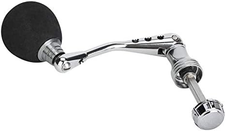 Keenso CNC Metal Fishing Spinning Reel Handle, Rod Handle Rocker Arm Refit Accessory Replacement Parts for Fishing Reels and Fishing Repair Tools (L)