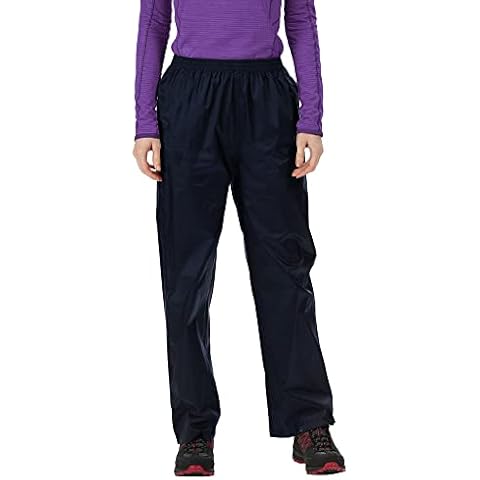 Hazy Blue Womens Waterproof Over Trousers Rain Pants Overtrousers for Ladies Rainwear Walking Clothing (XL - 18-20, Navy) Cover