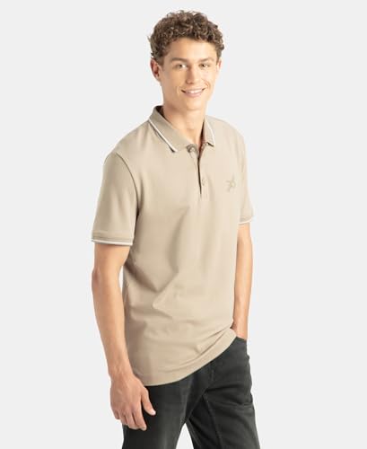 Image of Jockey 3911 Men's Super Combed Cotton Rich Solid Half Sleeve Polo T-Shirt (Logo Design May Vary)