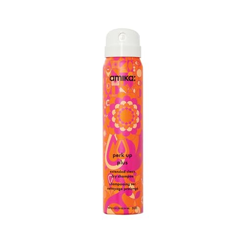 amika Perk Up Plus Extended Clean Dry Shampoo 2.5oz | revitalizes roots + boosts time between washes with no residue or build up | for all hair types