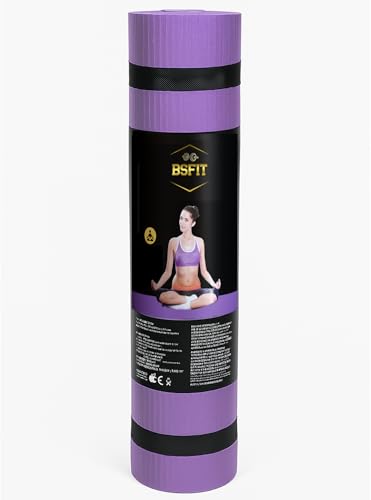 BSFIT Esterilla Yoga Antideslizante | Colchoneta de Gimnasia y Pilates para Fitness |...