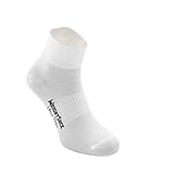 WrightSock Men's Ultra Thin QTR, White, Large