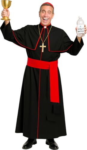 Costume de prêtre avec tunique longue et étole amovible Fiestas Guirca