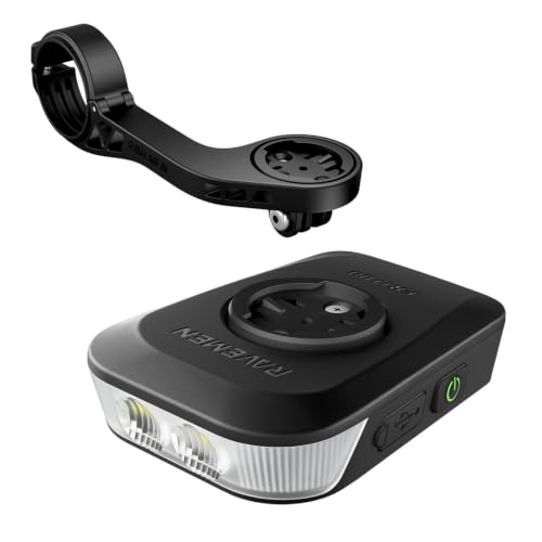RAVEMEN FR1100 SE Bundle with AOM05, Bike Headlight Compatible with Garmin/Wahoo/Bryton C…