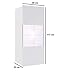 DOMTECH Moderno armario de pared para vitrinas, armario alto, blanco brillante, armario...