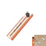 Multi Angle Marking: Multifunctional depth measuring ruler with angle marking support multi angle marking at 15 °, 30 °, 45 °, 60 °, and 90 ° to meet the marking needs of different angles.