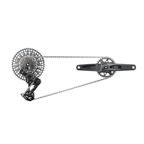 SRAM GX T-Type Eagle AXS Groupset 12-Speed, Dub 170mm, Dark Polar, Wireless Electronic Shift, Hangerless Rear Derailleur with X-SYNC Technology