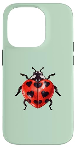 Whimsy Twee Ladybug Heart Spots Cute Summer �X�}�z�P�[�X iPhone 14 Pro �p