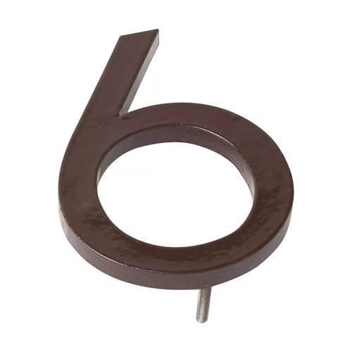 CHJMGMD Garden Tools Parts for Metal Solid Brushed Aluminum Modern Floating Address Number 6