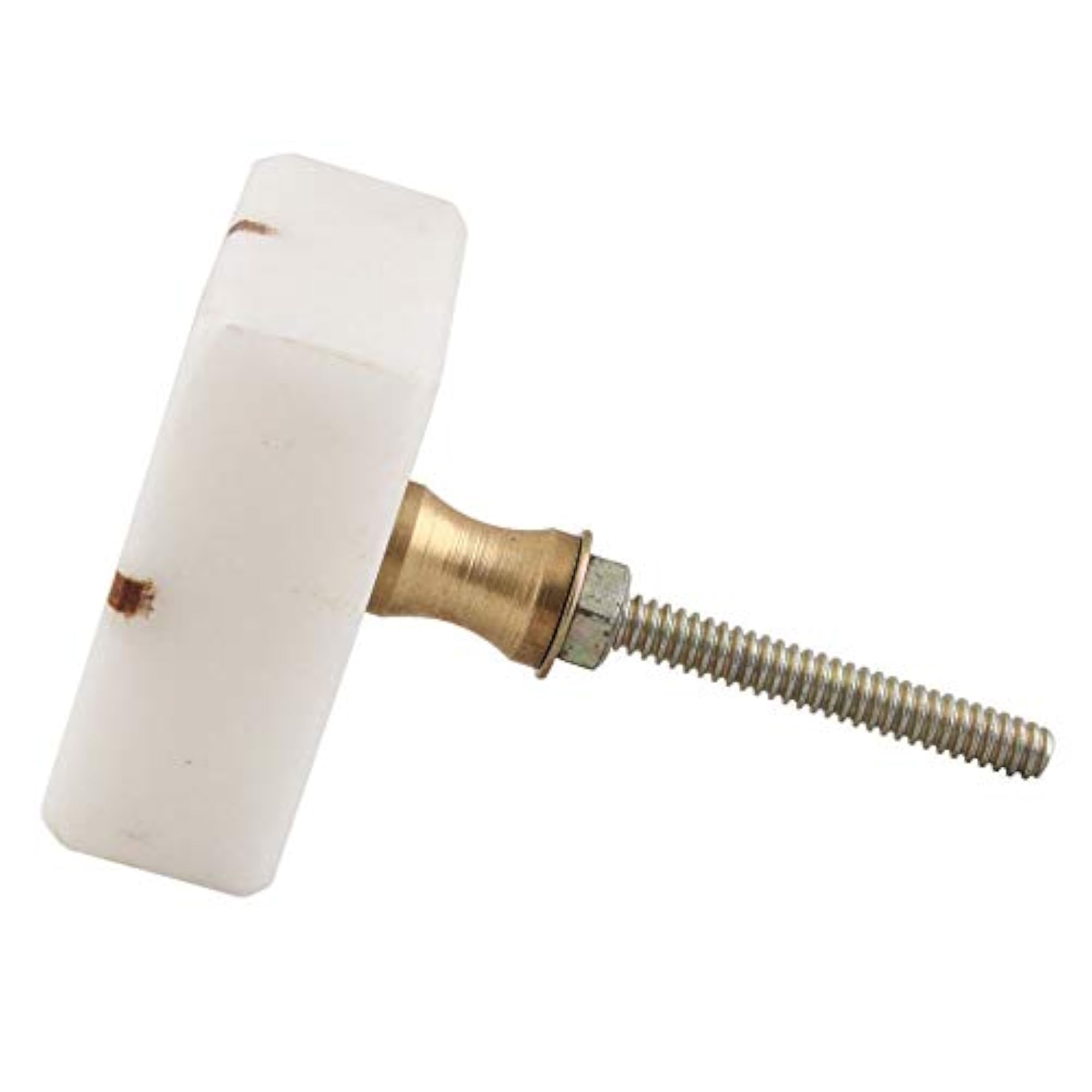 High End Square White Luxury Marble Drawer Knobs