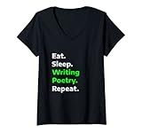 Eat Sleep writing-poetry Repeat funny hobby