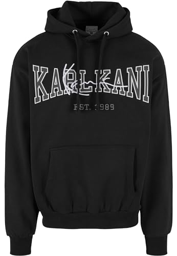 Karl Kani Herren KM232-004-2 KK College Signature Os Hoodie L Black