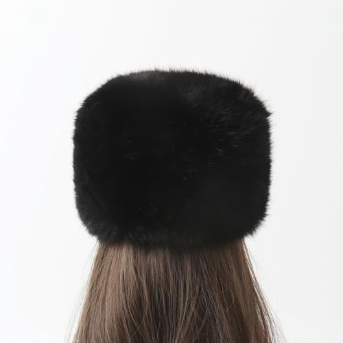 Gorro de piel sintética estilo ruso para mujer miniatura 5