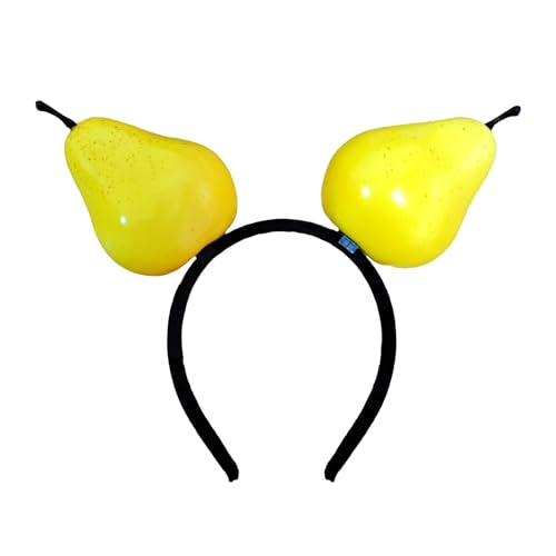 Ldabrye Diadema cómoda de resina realista para el pelo con frutas y verduras para eventos temáticos, accesorios para el cabello para mujeres y niñas