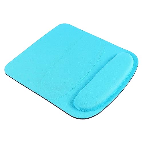 NUOBESTY Wrist Rest Mouse Pad Memory Foam Comfortable Mouse Pad for Office Work Grey Soft Material Ergonomic Design for Long Hours Use