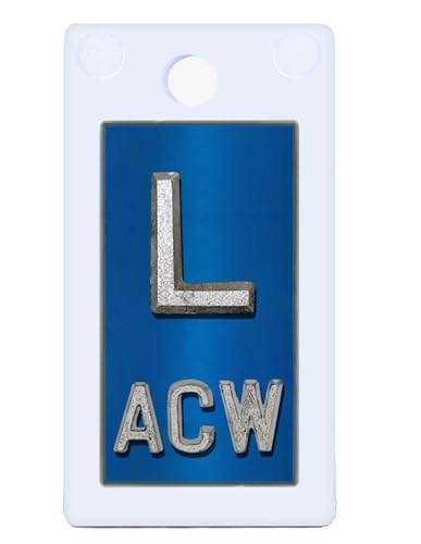 X-Ray Plastic Markers - Blue Metallic Left ONLY, 1/2" Lead Letter "L"