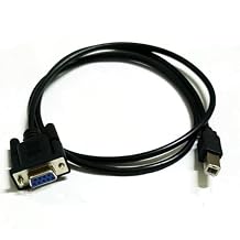 DB9 Female to USB B-Port Male Printing Port RS232 Serial Cable USB B-Type to DB9 Data Transmission Printer Adapter Cable 1.5Meter