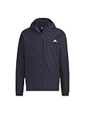 [アディダス] ジャケット エッセンシャル レギュラーフィット 3レイヤーボンデッドフリース フード付きフルジップジャケット IEH98 メンズ レジェンドインク (IK7348) J/3XL