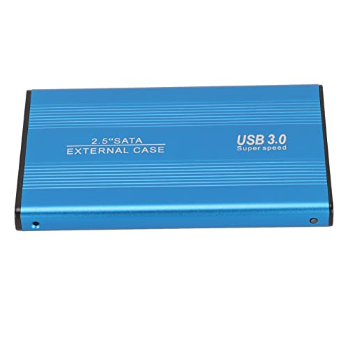 BONKZEBU Adaptador de Caja de Disco Duro Móvil Externo, Transmisión Rápida de 5Gbps para Computadoras Portátiles para 7, Bolsa Portátil Incluida (Azul)