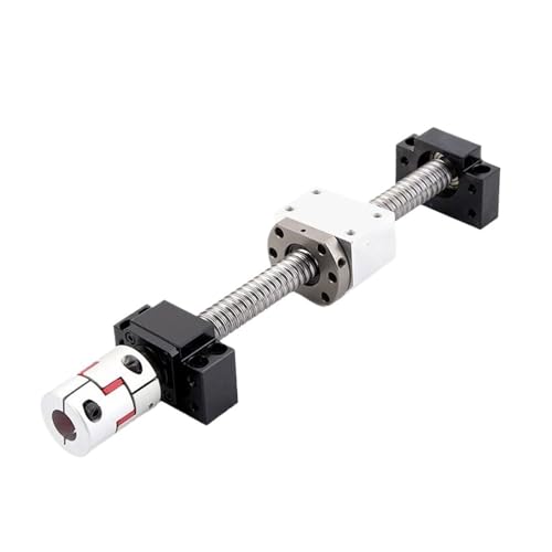 Metal Ball Screw nut end Processing Ball Screw SFU1605 200-1000mm End Machined with Single Nut+BKBF12 End Support+Nut Housing+Coupling(900mm)