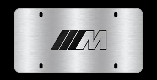 BMW Marque Stainless Steel Plates (M Brushed)