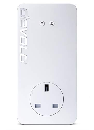 Devolo 9385 dLAN 1200 Plus Wi-Fi ac Add-On Powerline Adapter, (Powerline Speeds up to 1200 Mbps, Easy Installation, Pass-through Socket, Wifi Move Technology, Whole Home Wifi), White