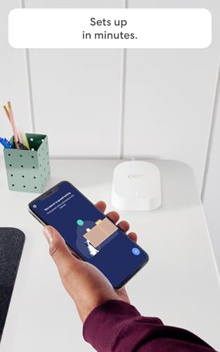 Amazon eero 6+ mesh wifi system - Supports internet plans up to a Gigabit, Coverage up to 4,500 sq. ft., Connect 75+ devices, 3-pack