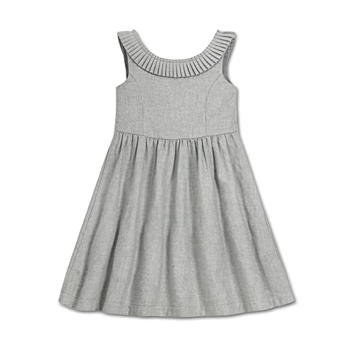 Hope & Henry Girls' Sleeveless Pleated Collar Party Dress #TOP21