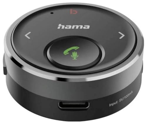 Hama Récepteur Bluetooth® pr voit., f. mâle 3,5 mm, comm. voc., Mains lbres