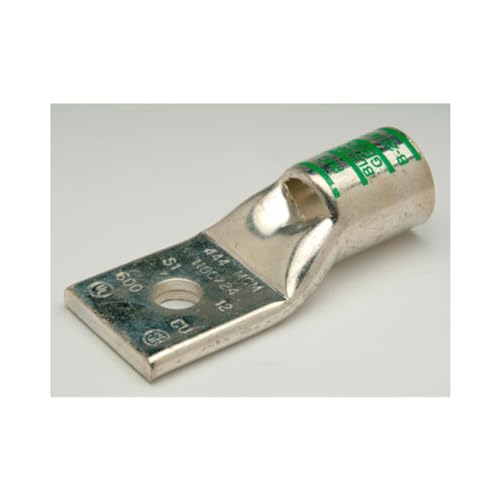 Burndy YA34-2N 500mcm 2 Hole 1/2in Crimp Terminal Lug