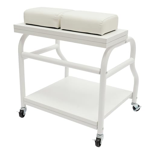 Carrito para spa de pies y manicura portátil blanco miniatura 2