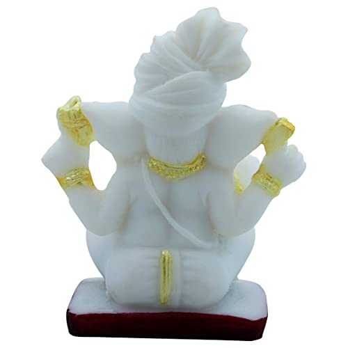 Figurine en polyrésine faite main blanc sculpture poétique et douce - 6