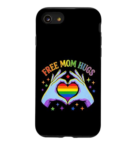 Free Mom Hugs LGBTQIA+ Ally Pride Month�B �X�}�z�P�[�X iPhone SE (2020) / 7 / 8 �p