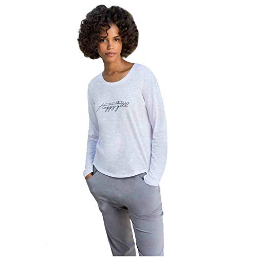 JADEA Pijama de mujer Happy Girl azul claro L