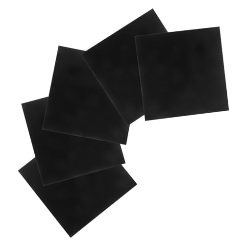 Veemoon 5 piezas Placas de Aluminio Anodizado Negro para Manualidades y Uso Industrial Planchas Resistentes y Prácticas para Bricolaje y Señalización