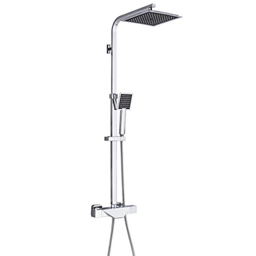 Robinet de douche chromé thermostatique pour une température stable