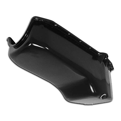 Cobra-Tek - CBK-HZ-7005-PBK â€“ Compatible 1958-1960-1962-1965-1968-1970-1972-1989-1992-2021 Chevy SB Small Block 283, 305, 327, 350, 400, Stock Oem Style Oil Pan - Black.