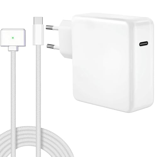 Mac Book Pro Air Ladekabel, 96W USB-C auf Magnetic 3 MacBook Ladegerät Netzteil fur M5 M4 M3 M2 M1 Pro MAX 2026 2025 2024 2023 2022 2021 Kompatibel mit MacBook Air 15/13', MacBook Pro14 mit 2M Kabel