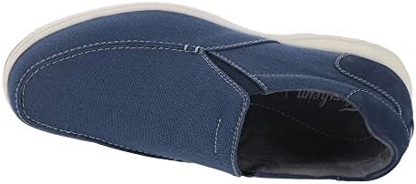 Florsheim Men's, Lakeside Canvas Moc Slip On Navy 12 M | Image 1