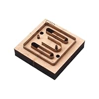 EXMDLLY 1 Stück Handgestanzte Vorlage Schlüsselanhänger Produktionsvorlage DIY Lederschneidevorlage