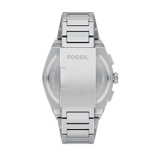 Image of Fossil Everett Silver Quartz Stainless Steel Watch FS6154