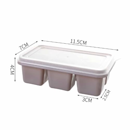 Bandeja de hielo de silicona con tapa reusable miniatura 4