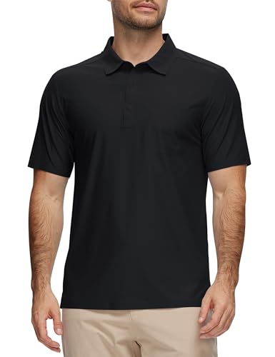 Camisetas polo para hombre MoFiz, de manga corta, corte casual con cuello y bolsillo, ligeras miniatura 1