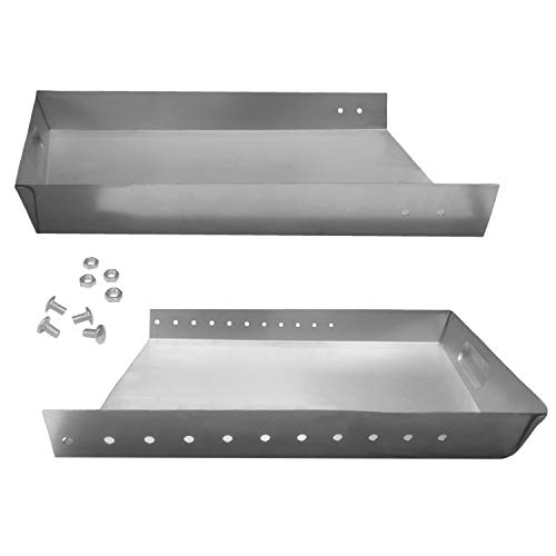 Essentially Yours Adjustable Fireplace Tray | Stainless Steel Expandable Ash and Ember Holder Pan | Nuts and Bolts Included for Additional Stability