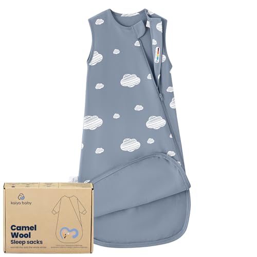 Image of kaiya baby Unisex Sleeping Bag for Babies and Toddlers 0.5 Tog Sleep Sack 6-18 Months, Newborn Sleep Sack, Wearable Blanket Baby, One Piece Sleeveless, Gifts for Baby