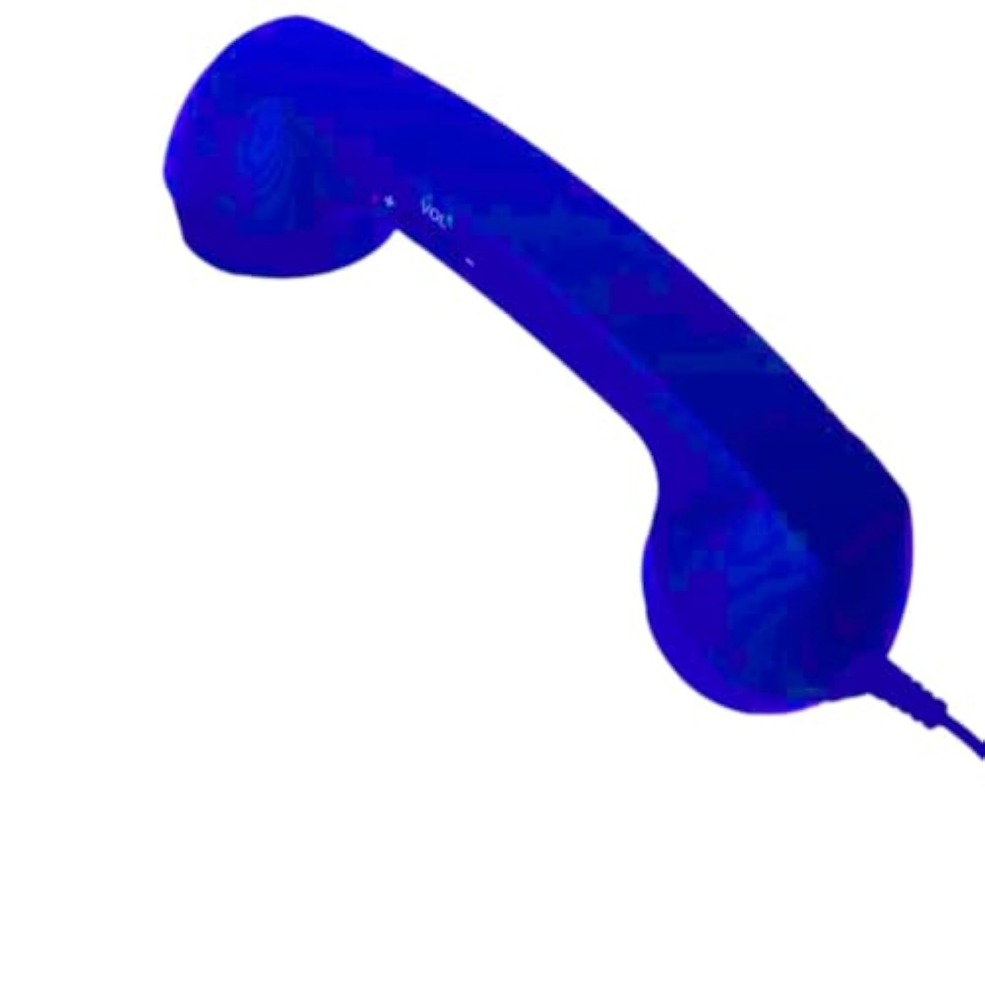 Vintage USB-C Handset with Built-in Mic, Blue