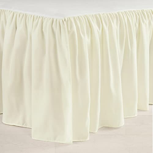 Image of Lush Decor Ruffle Crib Skirt, 16 inch Drop, Ivory
